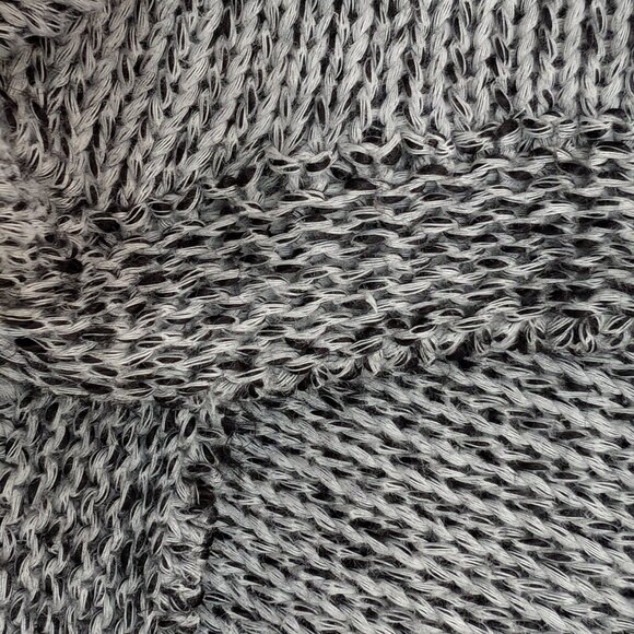 RACHEL Rachel Roy short sleeve cropped cotton blend knit sweater grey size XS - Picture 9 of 9